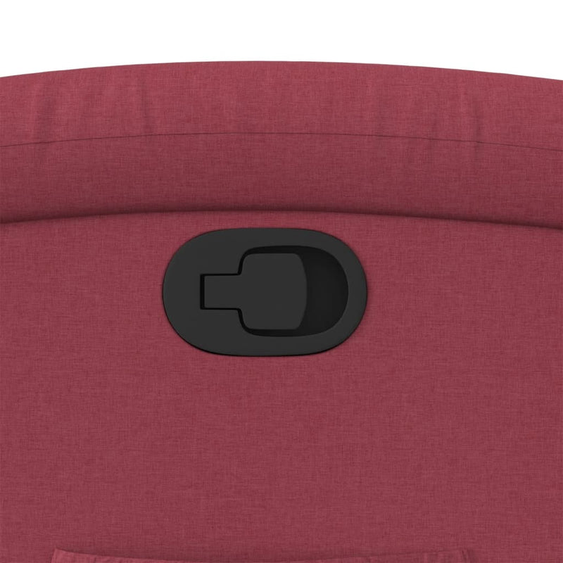 vidaXL bordó dönthető szövet fotel