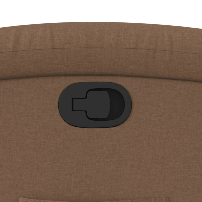 vidaXL barna szövet dönthető szék