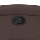 vidaXL sötétbarna szövet dönthető fotel