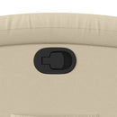 vidaXL krémszínű szövet dönthető fotel