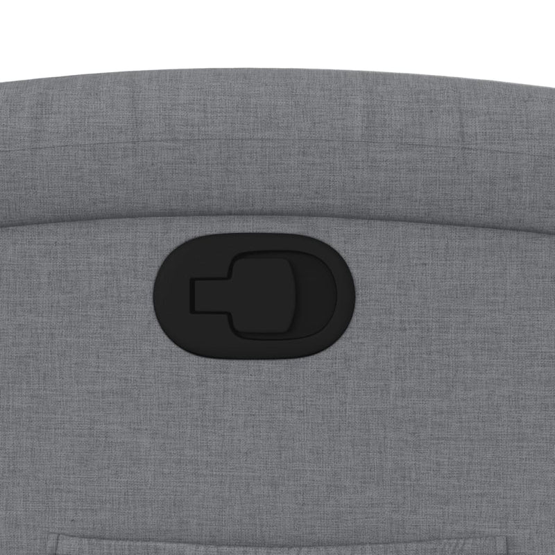 vidaXL világosszürke szövet dönthető fotel