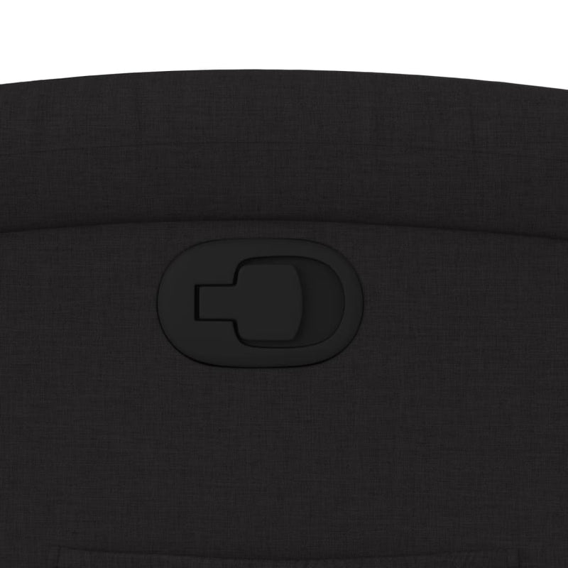 vidaXL fekete szövet dönthető fotel