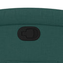 vidaXL sötétzöld szövet dönthető fotel