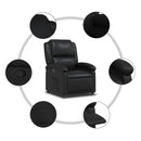 vidaXL fekete műbőr relaxfotel