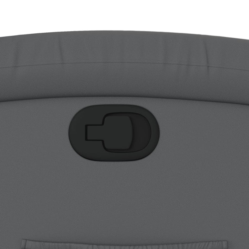 vidaXL szürke műbőr dönthető fotel