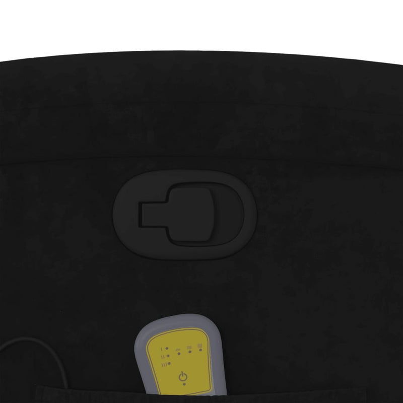 vidaXL fekete bársony dönthető masszázsfotel