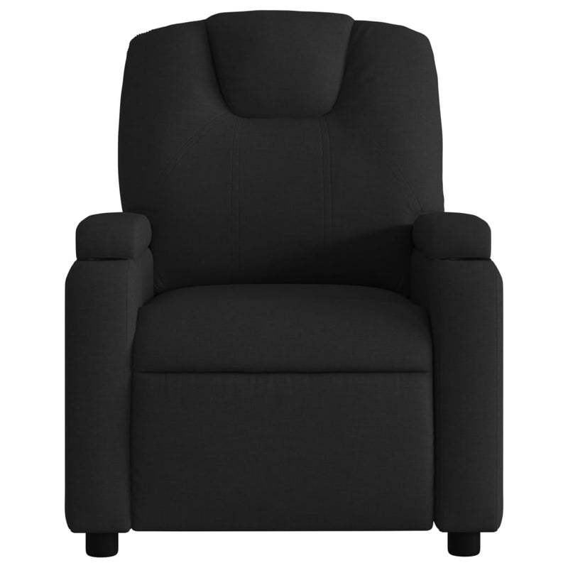 vidaXL fekete szövet dönthető fotel