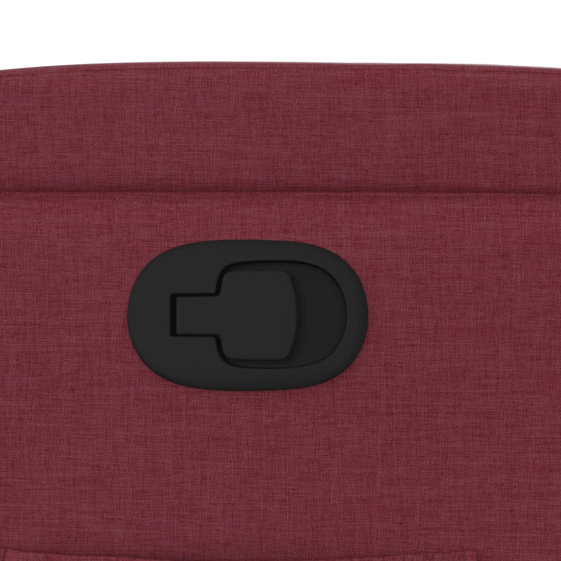 vidaXL bordó dönthető szövet fotel