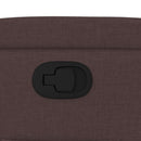 vidaXL sötétbarna szövet dönthető fotel