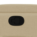 vidaXL krémszínű szövet dönthető fotel