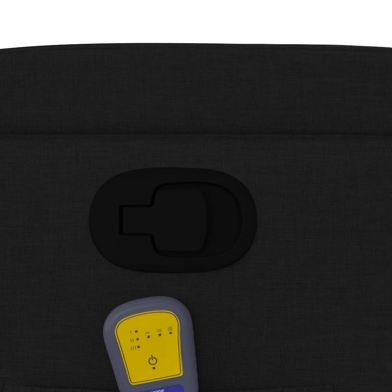 vidaXL fekete szövet dönthető masszázsfotel