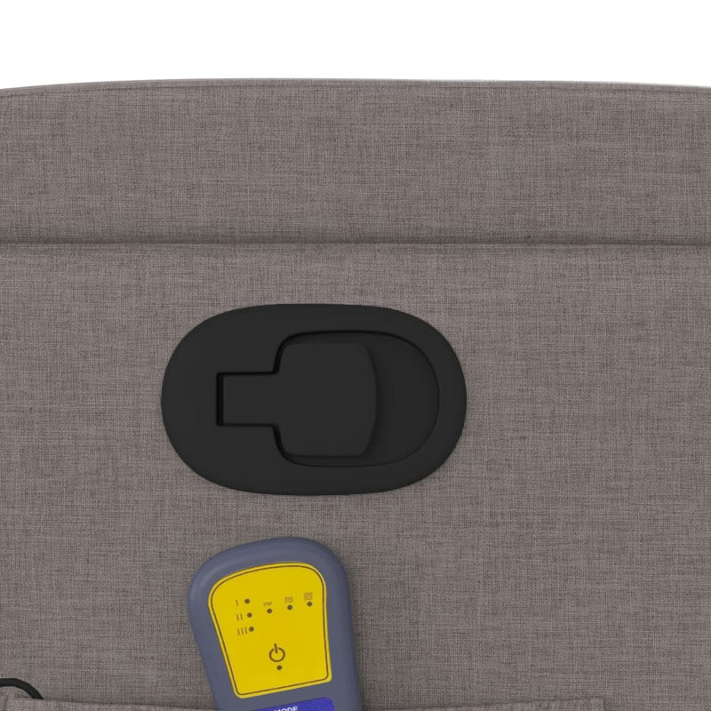 vidaXL tópszínű szövet dönthető masszázsfotel