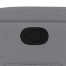 vidaXL világosszürke szövet dönthető fotel