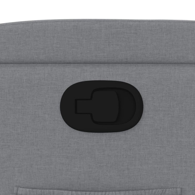 vidaXL világosszürke szövet dönthető fotel