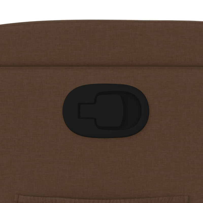 vidaXL barna szövet dönthető szék