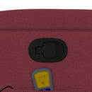 vidaXL bordó dönthető szövet masszázsfotel