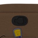 vidaXL barna szövet dönthető masszázsfotel