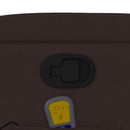 vidaXL sötétbarna szövet dönthető masszázsfotel