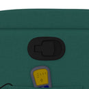 vidaXL sötétzöld szövet dönthető masszázsfotel