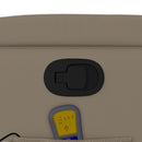 vidaXL kávészínű műbőr dönthető masszázsfotel