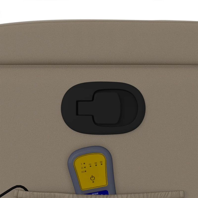 vidaXL kávészínű műbőr dönthető masszázsfotel