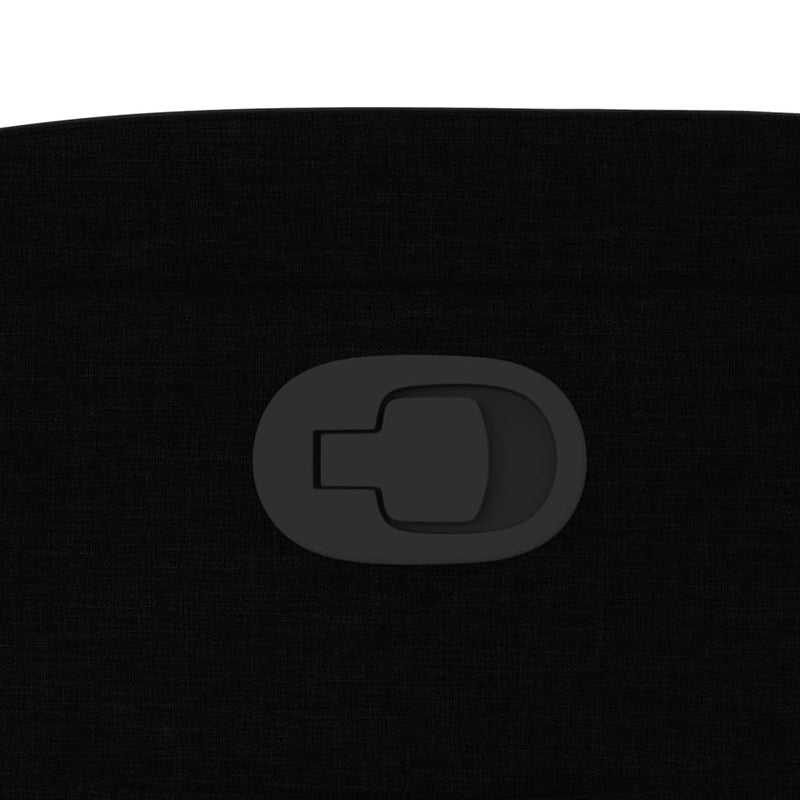 vidaXL fekete szövet dönthető fotel