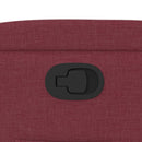 vidaXL bordó dönthető szövet fotel