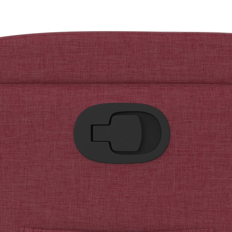 vidaXL bordó dönthető szövet fotel