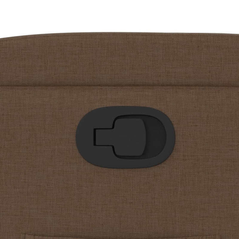 vidaXL barna szövet dönthető szék