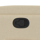 vidaXL krémszínű szövet dönthető fotel