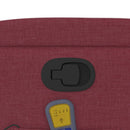 vidaXL bordó dönthető szövet masszázsfotel