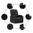 vidaXL fekete műbőr relaxfotel