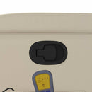 vidaXL krémszínű műbőr dönthető masszázsfotel