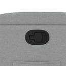 vidaXL világosszürke szövet dönthető fotel