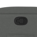 vidaXL sötétszürke szövet dönthető fotel