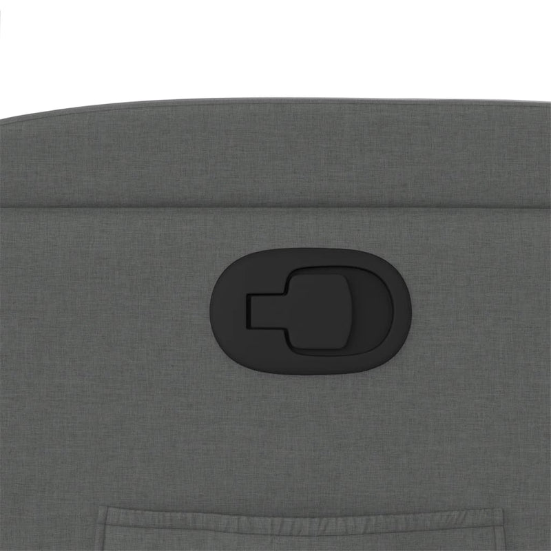 vidaXL sötétszürke szövet dönthető fotel