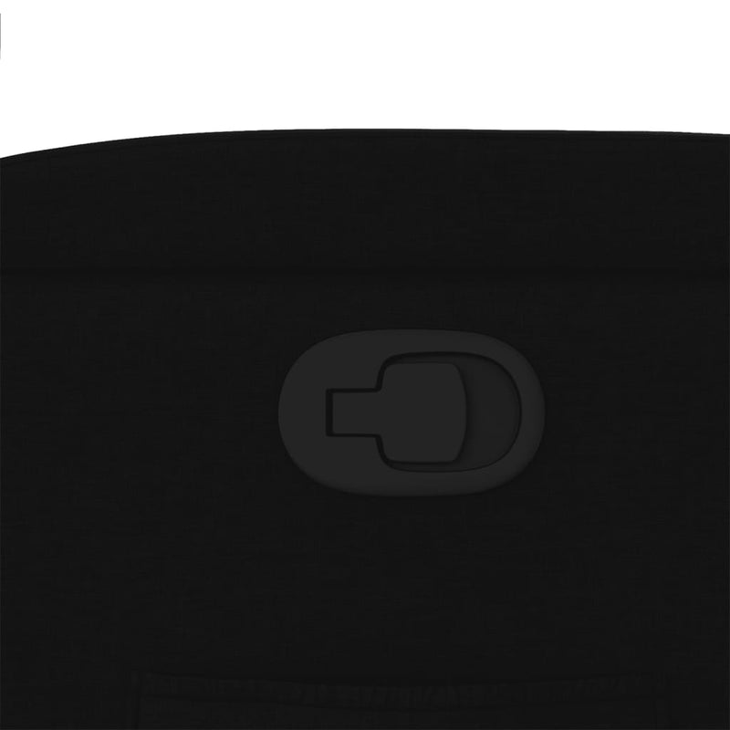 vidaXL fekete szövet dönthető fotel