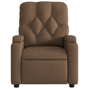 vidaXL barna szövet dönthető szék