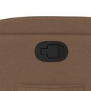 vidaXL barna szövet dönthető szék