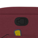 vidaXL bordó dönthető szövet masszázsfotel