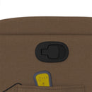 vidaXL barna szövet dönthető masszázsfotel