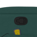 vidaXL sötétzöld szövet dönthető masszázsfotel