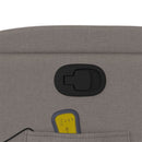 vidaXL tópszínű szövet dönthető masszázsfotel