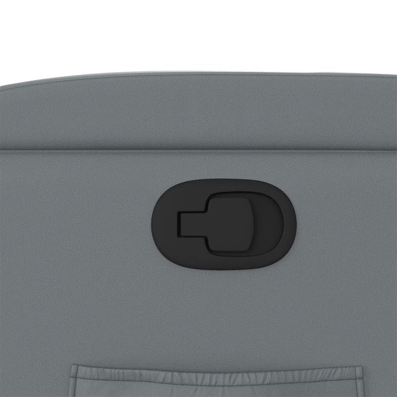 vidaXL szürke műbőr dönthető fotel