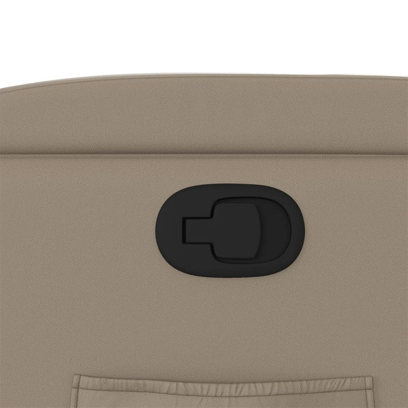 vidaXL kávészínű műbőr dönthető fotel