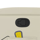 vidaXL krémszínű műbőr dönthető masszázsfotel