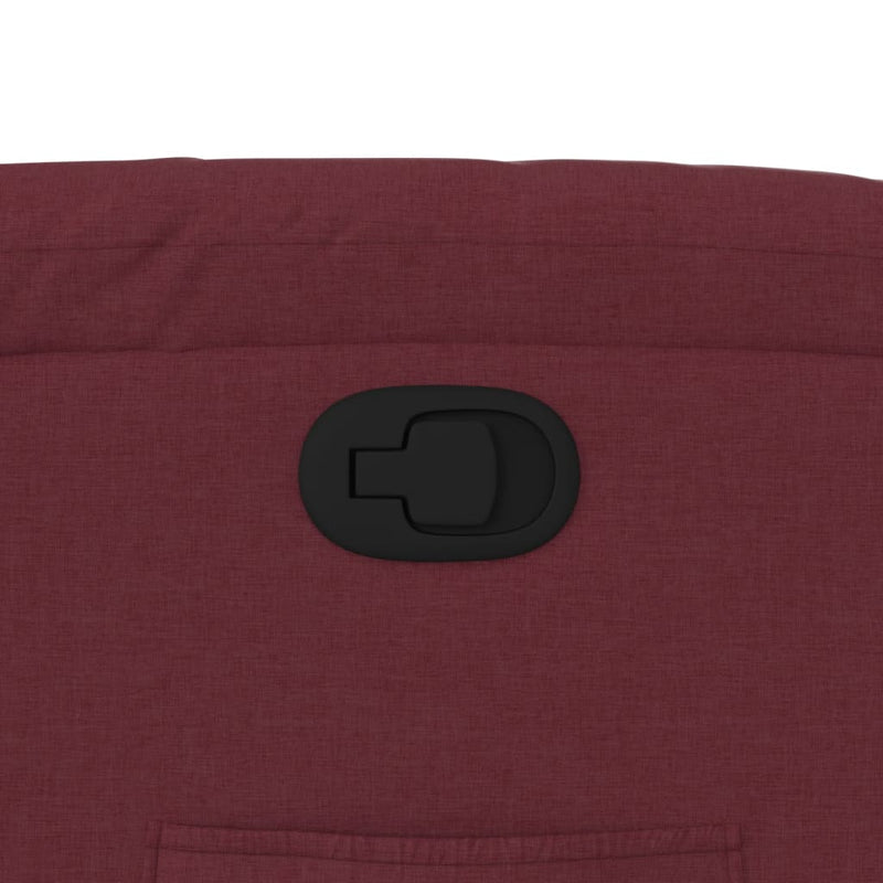 vidaXL bordó dönthető szövet fotel