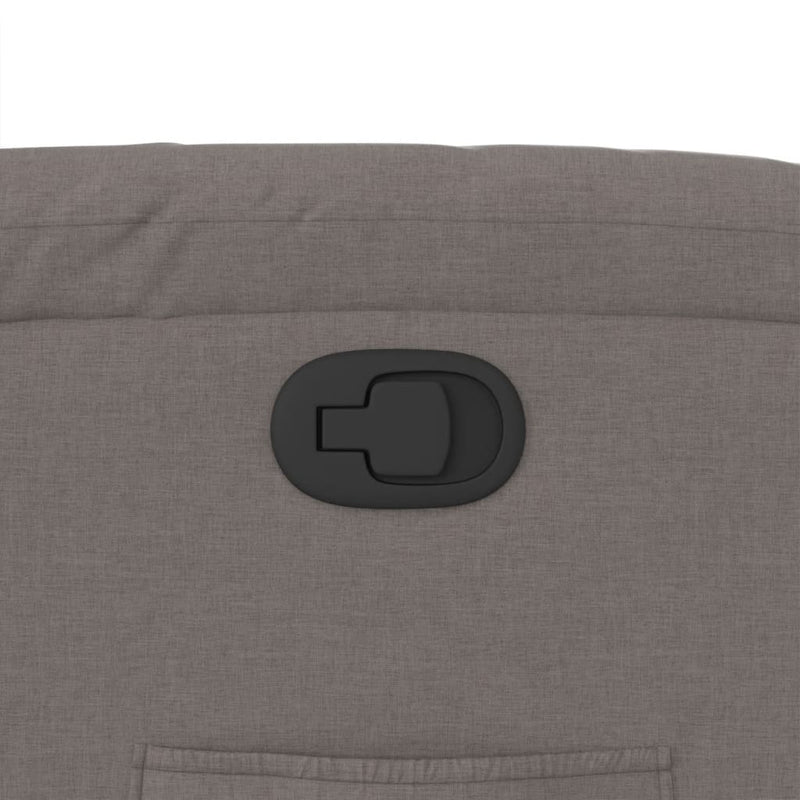 vidaXL tópszínű szövet dönthető fotel