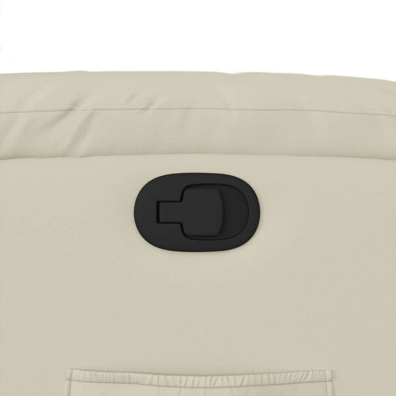 vidaXL krémszínű műbőr dönthető fotel