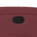 vidaXL bordó műbőr dönthető fotel